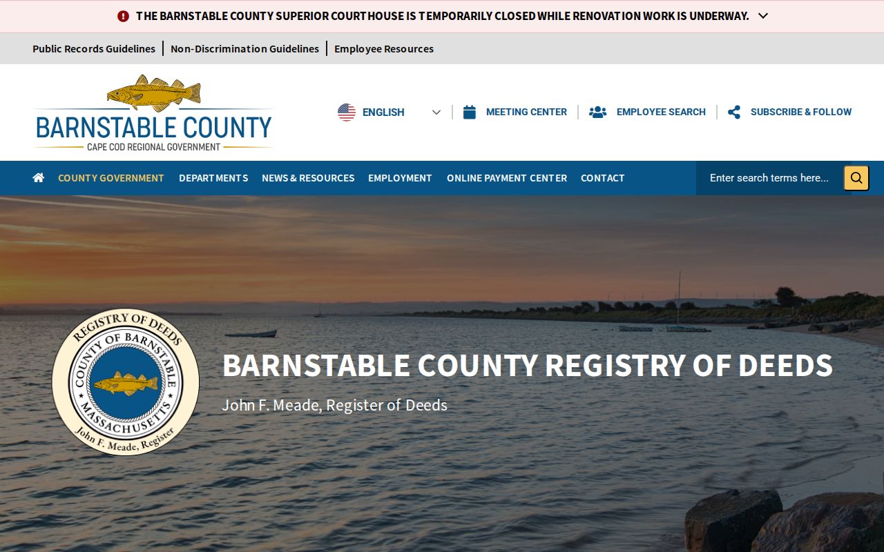 Falmouth previous residents Barnstable Registry history and record coverage