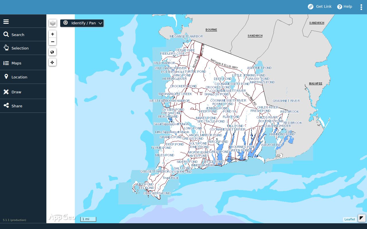 Falmouth street directory legacy GIS search controls